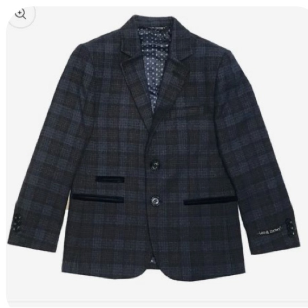 Luke & Zachary Blue Plaid Blazer SIZE 16